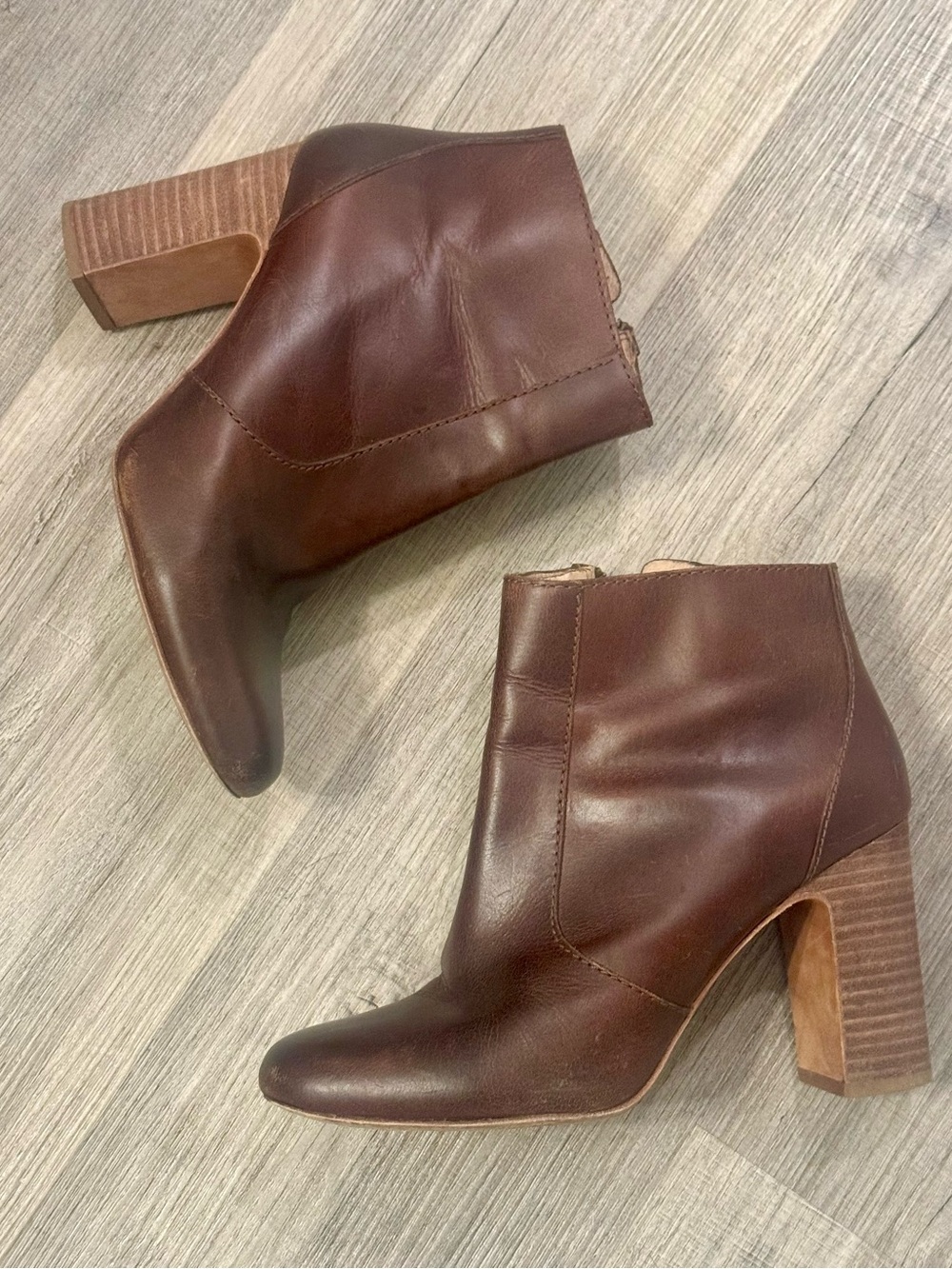 Madewell • Women’s Brown Leather Ankle Booties 8